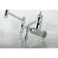 thumbnail image 3 of Kingston Brass KS3101AL Restoration Wall Mount Pot Filler Kitchen Faucet, Polished Chrome, 3 of 5