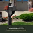 thumbnail image 6 of Mayne Signature Plus Mailbox Arm Mount White Plastic Mailbox Post, 6 of 14