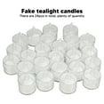 thumbnail image 4 of Luces De Té Con Batería, Velas Sin Llama De Ambiente Romántico, Carga Inferior Hermosa, 24 Piezas Para Restaurante, 4 of 7