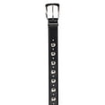 thumbnail image 2 of Madden NYC Women's Faux Leather Circle Stud Belt, Black, Sizes S/M-3XL, 2 of 3