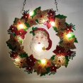 thumbnail image 2 of Guirnalda de pintura de diamantes con luz LED, Kit de bordado de diamantes DIY, punto de cruz, arte artesanal colgante, decoración de pared del hogar de Navidad, 2 of 4