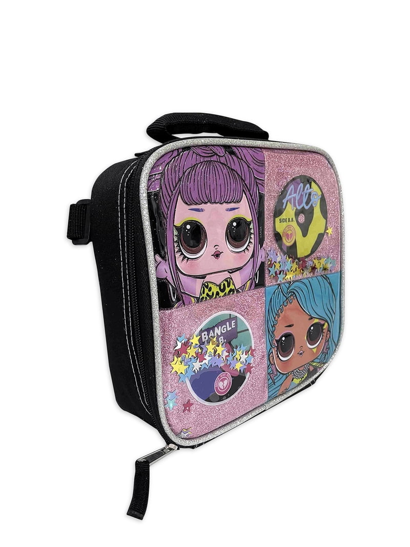 L.O.L. Surprise! Girls Large Backpack with Detachable Lunch Bag 2