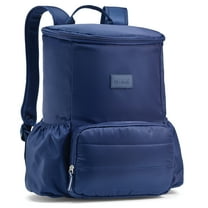 Fit Fresh 24 Can Backpack Cooler Bag, Insulated Leak Proof Waterproof Beach For Women, Navy Blue