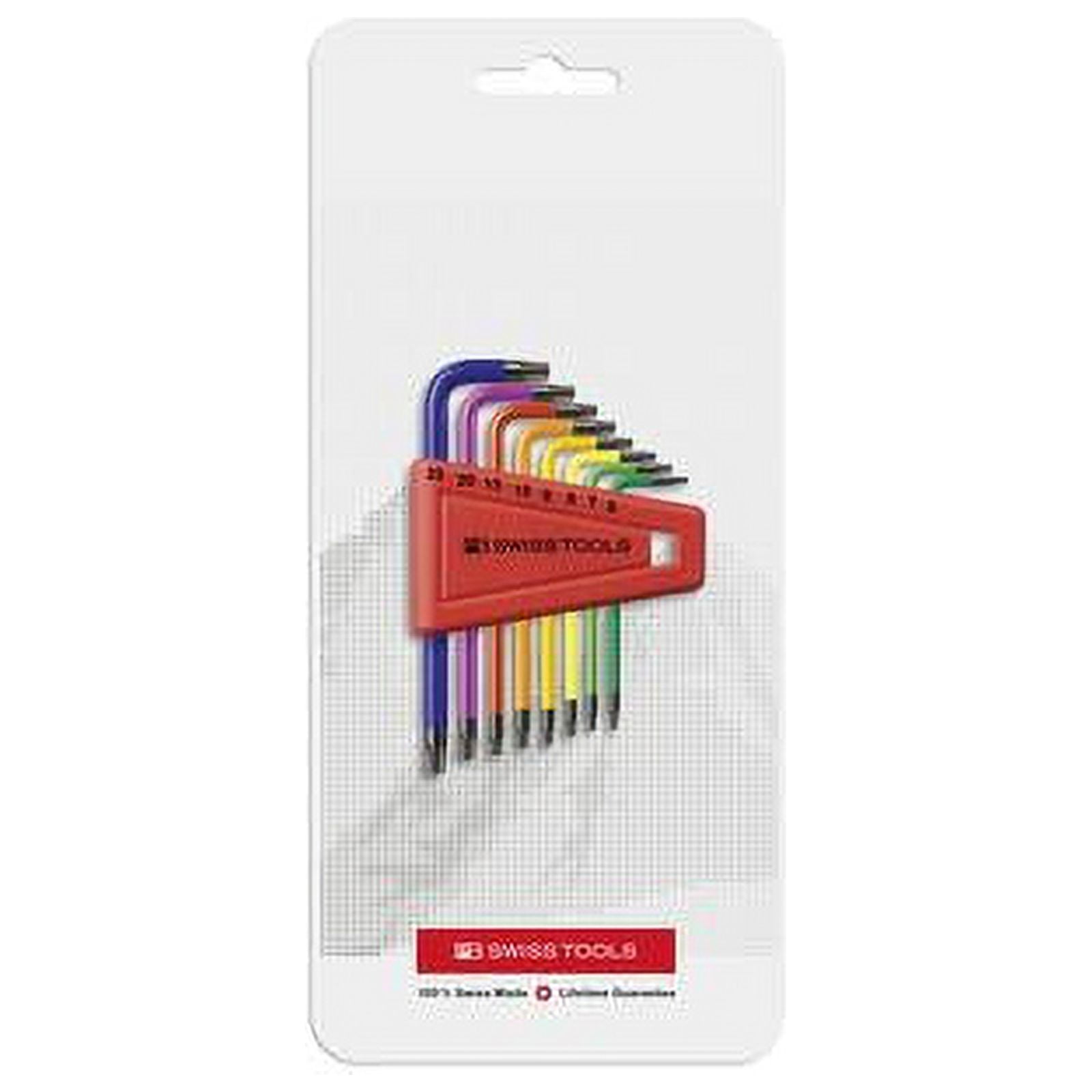 PB Swiss Tools PB 410.H 6-25 RB CN RainBow Key L-Wrenches, Set