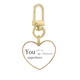 thumbnail image 1 of Llavero en forma de corazón dorado Unbranded de metal tamaño 3.2x3cm, 1 of 3
