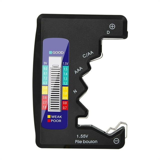 Probador de batería ANENG con pantalla LCD de índice de energía para CDN AA AAA 9V 1.5V Comprobador ANENG Instrumento de medición de corriente