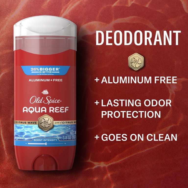 Old Spice Deodorant, Red Collection, Aqua Reef Scent, 3.8 oz