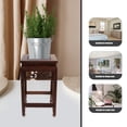 thumbnail image 1 of Phenofice Natural Wood Stool Wooden Bench Stool Brown 1Set for Decorative Display, 1 of 6