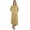 Beige, variant on Moomaya Solid Long Kurti For Women Cotton Tunic 3/4 Sleeve Ethnic Formal Kurta w/ Pockets
