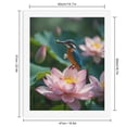thumbnail image 2 of Paint by Numbers Kit for Adults, Kingfisher On Lotus Blossom Paint by Numbers, Easy Paint by Numbers Kit for Adults Beginner, DIY Adult Paint by Number Kits on Canvas, Home Decor, 2 of 7
