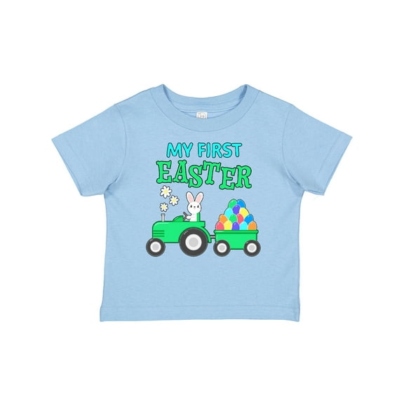 Inktastic My First Easter Bunny and Tractor Boys or Girls Baby T-Shirt