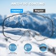 thumbnail image 2 of Gafas de esquí Findway OTG Over Glasses con protección 100% UV, 2 of 7