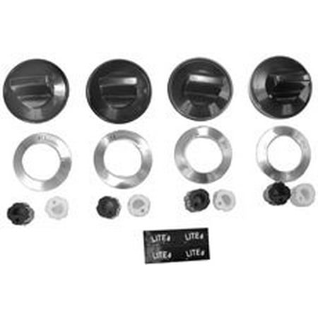 - UNIVERSAL GAS TOP BURNER KNOB SET BLACK