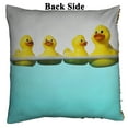 thumbnail image 2 of GCKG Funny and Cute Tiled Yellow Rubber Ducky Reversible Mermaid Sequin Pillow Case Home Decor Cushion Cover 16x16 inches, 2 of 3