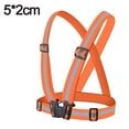 thumbnail image 2 of ENTASSER Reflective Vest Running Gear 2Pack, High Visibility Adjustable Safety Vest for Night Cycling,Jogging,Dog WalkingOrange-red, 2 of 5