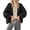 Black, variant on BTFBM Cardigan Sweaters for Women Fall Fashion Clothes | No Button No Pocket Design, Chunky Knit Open Front Cardigans, Ribbed Cuff Long Sleeve Sweater, Loose Winter Coat Clothing
