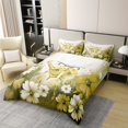 thumbnail image 2 of Butterflies 100% Cotton Duvet Cover King Size, Animals 3D Wildlife Printed Bedding Set, Daisy Flowers Insects Soft Comforter Cover For Bedroom, Yellow Butterfly Quilt Cover, 2 of 5