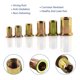 thumbnail image 3 of 100 tuercas de remache de 1/4""-20 de acero al carbono UNC juego de tuercas de remache de cabeza plana remaches roscados insertos de tuerca para metal (1/4""-20), 3 of 5