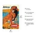 thumbnail image 2 of Africa - Sabena Belgian World Airlines - Vintage Airline Travel Poster c.1968 - 8 x 12 inch Vintage Metal Tin Sign, 2 of 4