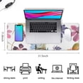 thumbnail image 5 of Enhance Your Work Experience with Personalized Flowers Mouse Mat - Premium-Textured & Washable - Non-Slip Base for Wireless Mouse, 31.5x11.8 Inch, 5 of 7