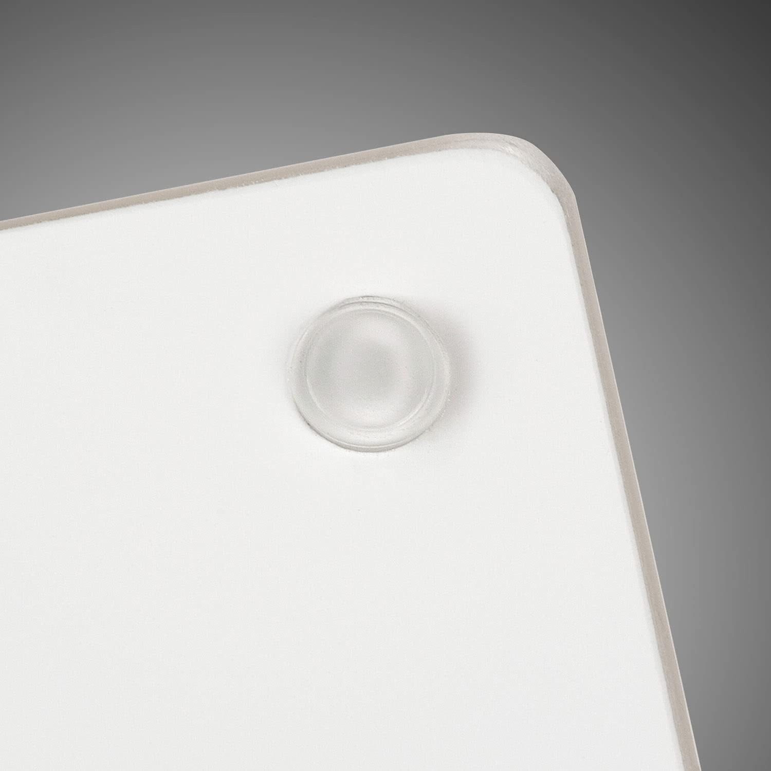 CounterArt "White Marble Design" 3mm Heat Tolerant Glass Cutting Board 15" by 12"