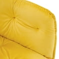 thumbnail image 6 of Ivinta Tufted Dining Chairs Set of 2, Velvet Arm Chair with Solid Gold Plated Legs and Padded Seat for Living Room, 6 of 8