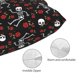 thumbnail image 3 of Fotbe Skeleton with Roses Funda de Almohada Decorativa Estilo Occidental, Lujo en Algodón, Fundas para Almohadas King, Cojín Estampado para Decoración del Hogar-16"x24", 3 of 6
