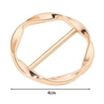 thumbnail image 6 of Eoperou 1 Pc/3 Pcs Women Scarf Ring - Zinc Alloy Shirt Clips Twist Tee Knot Ring T-Shirt Ties Dress Clips Clothing Clip for Shirt Scarf, 6 of 8