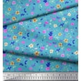 thumbnail image 2 of Soimoi Poly Georgette Fabric Flower Watercolor Print Sewing Fabric Yard 42 Inch Wide, 2 of 3