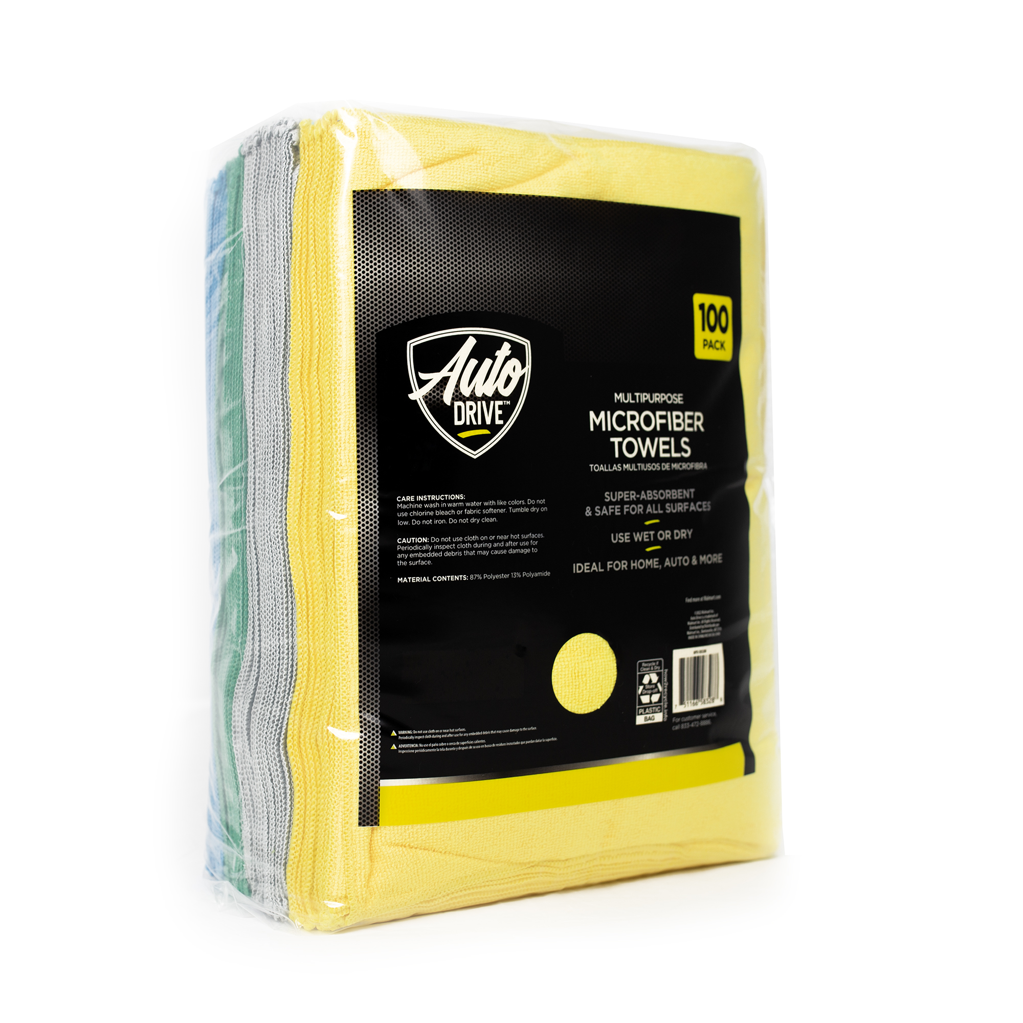 Auto Drive Multipurpose Microfiber Towels, 100 Pack photo 8