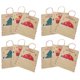 thumbnail image 4 of Bolsa de papel kraft de Navidad, 12 bolsas de fiesta de Navidad, bolsa de papel kraft para regalos, bolsa de embalaje, resultados impresionantes, 4 of 8