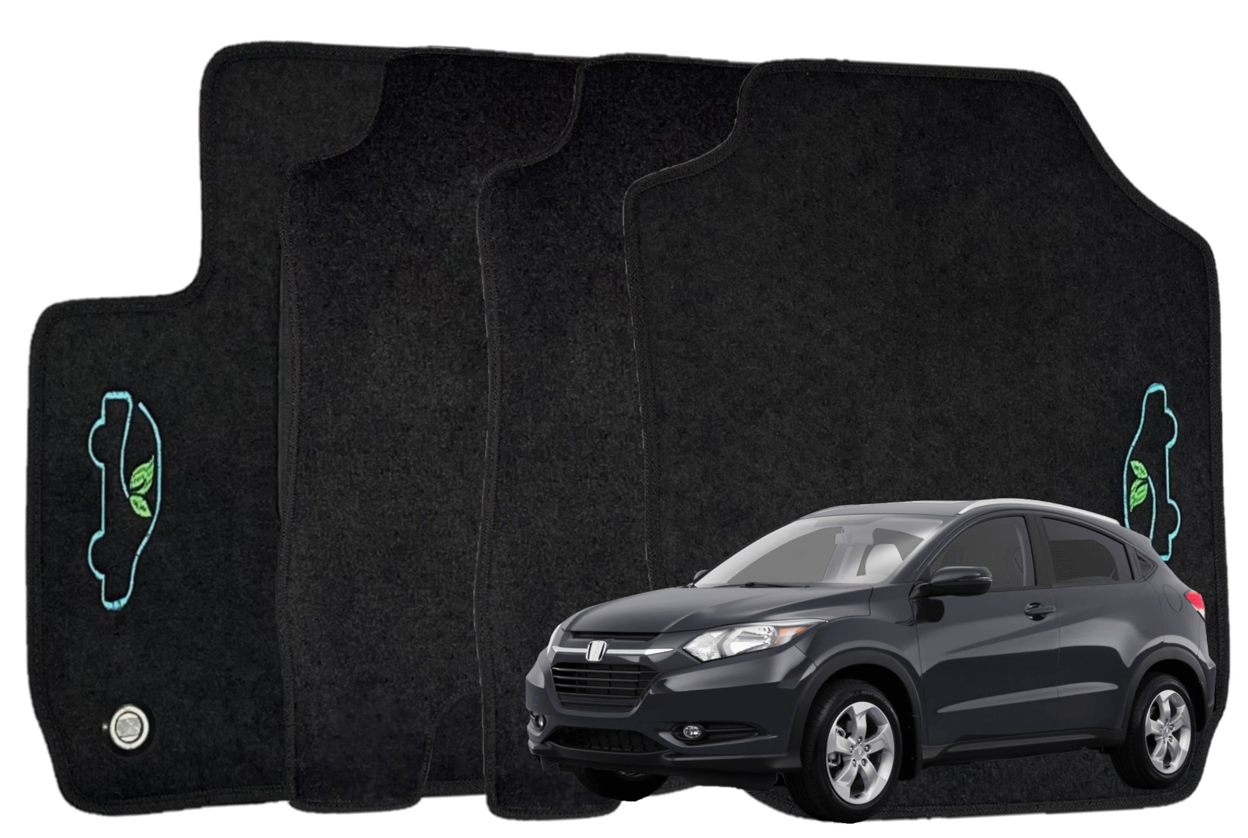 Binmotor TPE Floor Mats For Toyota Hilux Revo 4D 2015-2023 - Custom Fit, All-Weather, Black - View #4
