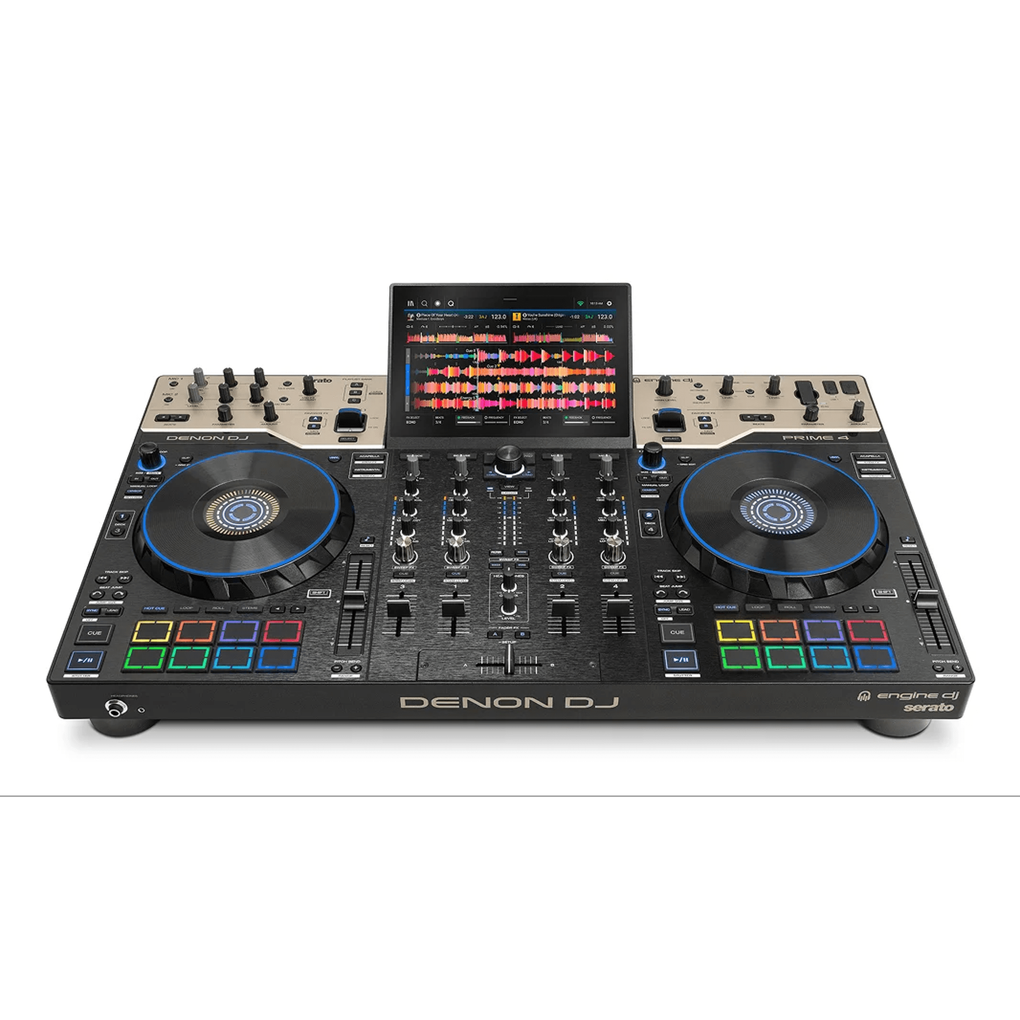 Denon DJ PRIME 4 G2 4-Channel Standalone DJ Controller with Stems & 8" Jog Wheels