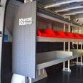 thumbnail image 3 of Rolacase Van Storage System Shelf End Panel RSPEP/L For Low Roof Vans; Driver Side Panel; 40.2 Inch Height x 18.1 Inch Width; Tapered; Single; Galvanized Steel; Gray; Powder Coated, 3 of 3