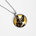 thumbnail image 4 of Shepherd Dog Glass Circular Pendant Necklace - Women's Fashion Necklace, 4 of 5