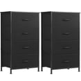 thumbnail image 4 of 1/2Pcs Storage Chest of Drawers, 4-Unit Fabric Drawers, Solid Metal Frame, Wooden Top for Entryways, 4 of 16