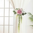 thumbnail image 6 of Viflosae Curtain Tie Backs for Curtains Artificial Flowers Curtain Tie Light High End Curtain Tie Ornament Creation Floral Tie Buckle Curtain Holders Home Decor for Living Room, 6 of 9
