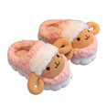 thumbnail image 4 of Vedolay Toddler Slippers Girl Boy House Shoes Winter Baby Cozy Walking Shoes Pink,22, 4 of 5