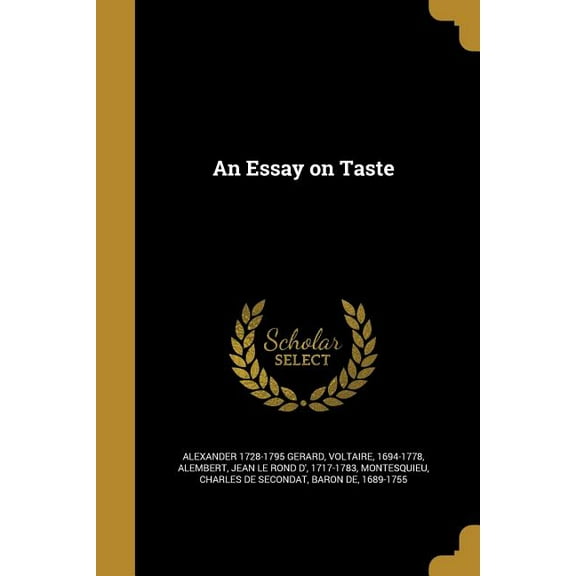 An Essay on Taste (Paperback)