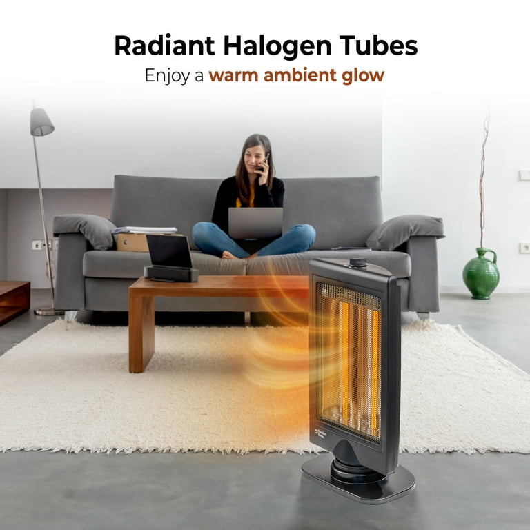Comfort Zone, Space Heater, 800-Watt, Oscillating Flat Panel