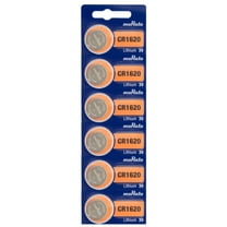 Murata CR1620 Lithium Coin Cell Battery - 78mAh - 6 Piece Tear Strip