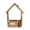 color764, variant on European Wooden Wall Hanging Planter | Rustic Wood Flower Pot Basket | Space-Saving Home Wall Décor | Durable Hanging Rope | Living Room Modern Accent | 1 Pc