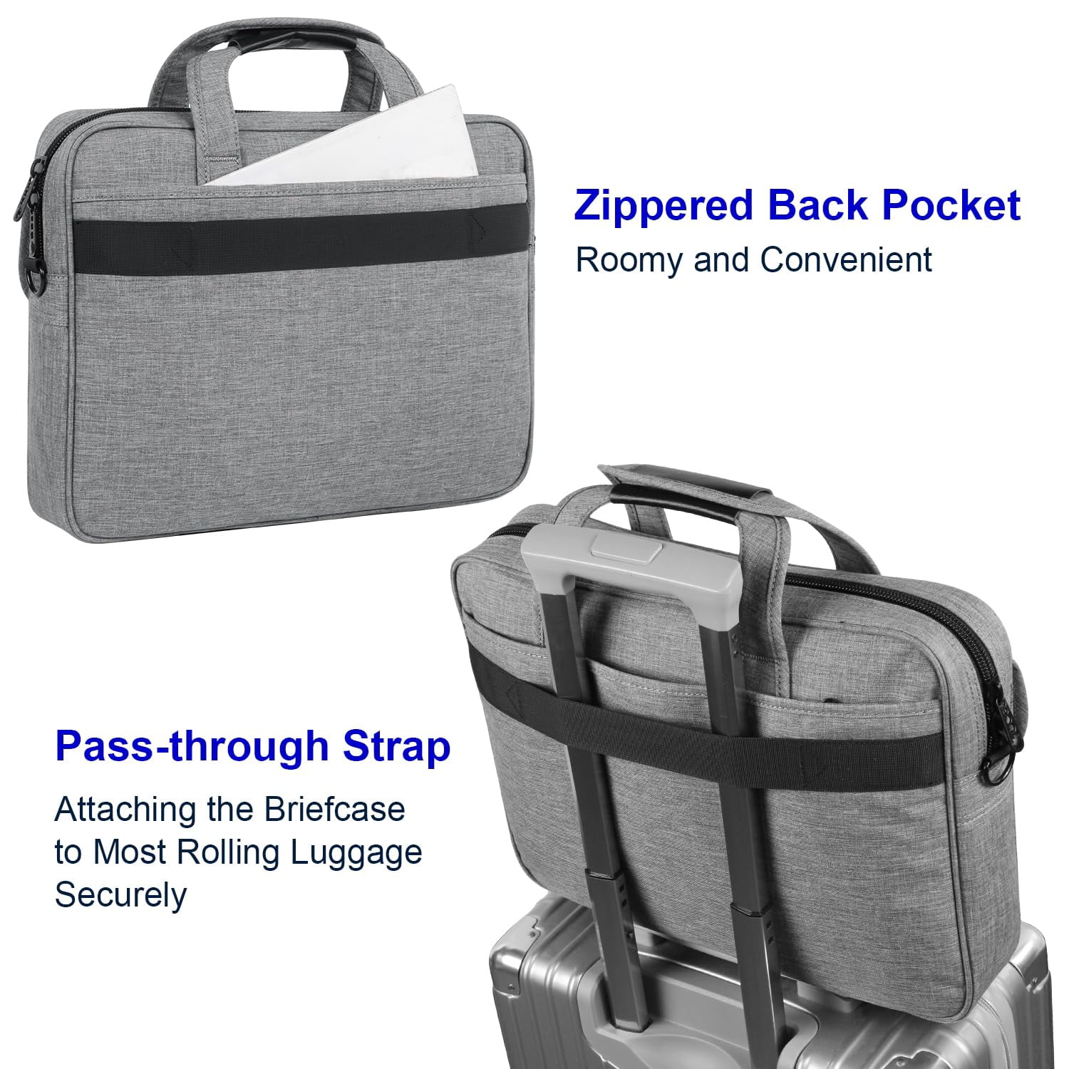 Laptop Bag For Men  Water Resistant Crossbody Messenger Shoulder Business Professional Office Briefcase Portable 15.6 Inch Carry On Case Notebook/computer Grey