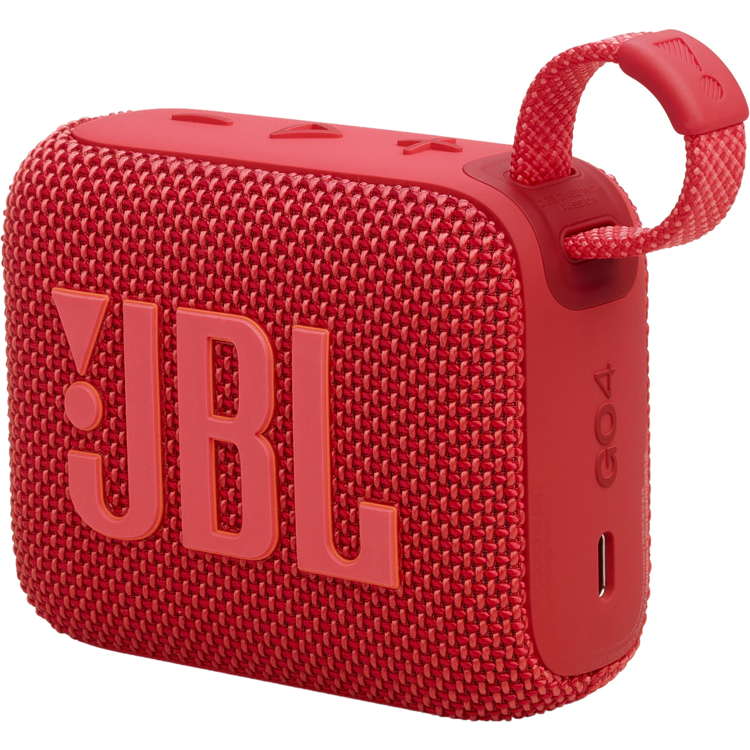 Restored JBL JBLGO4REDAM-Z Go 4 Portable Bluetooth Speaker, Red (Refurbished)
