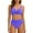 Purple Womens Swimsuit Set, variant on High Waisted Bikini Sets for Women,Push Up Swimsuits Stretch Fit V Neck Twist Front Bathing Suit