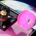 thumbnail image 6 of 4PCS MS2409 PU Pink 54x36mm Skateboard Double Rocker Flashing Wheel Downspeed Sliding Wheels, 6 of 8