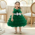 thumbnail image 3 of Fozruso Girls A Line Dress Elegant Girls Gown Party Dress For And Birthday Celebrations With Puffed Sleeves And Sparkling Perfect For Photoshoots And Festive Events Sizes 2-3 Years, 3 of 6