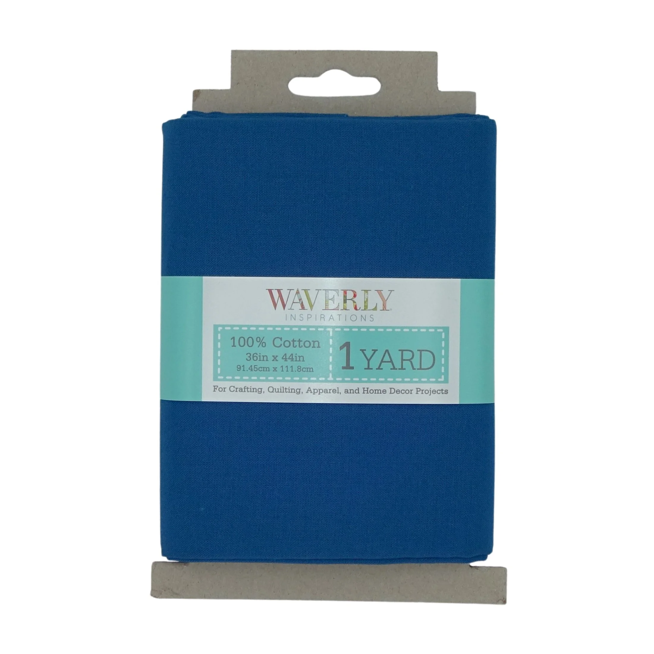 Waverly Inspirations 1 Yard Cut 100% Cotton Solid Fabric,Blue Saphire, 44" Wide for Quilting & Sewing