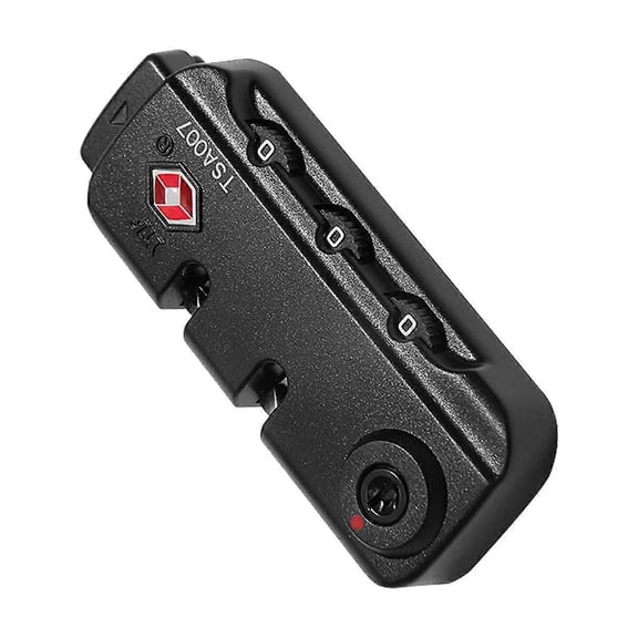 Customs Lock TSA007 Approved Zipper Bags Fixed Lock 3 Digit Luggage Lock For Luggage Suitcase