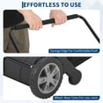 thumbnail image 5 of 21" Push Lawn Sweeper, Heavy Duty Leaf Collector with 3.5 Cu. ft. Bag, Walk Behind Grass Sweeper, Dual Spinning Brushes, Adjustable Height for Leaves, Pine Needles & Yard Debris, 5 of 7